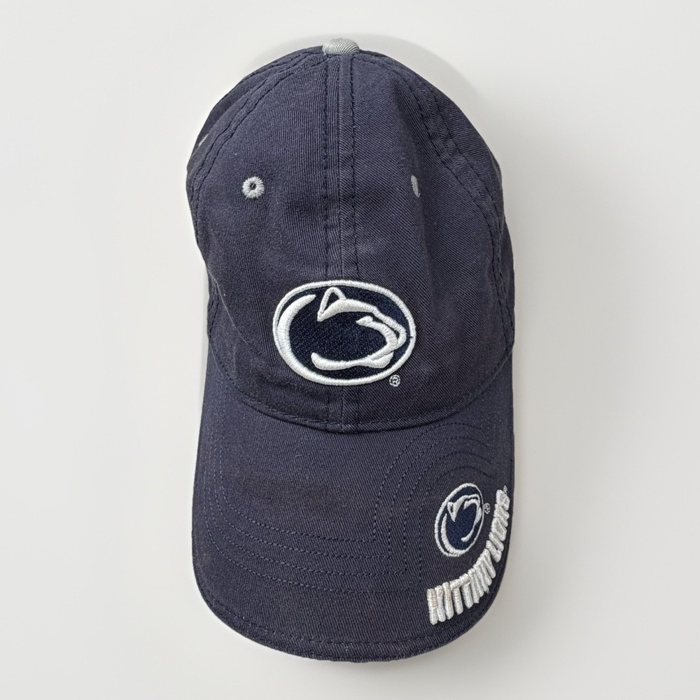 The Game Penn State Nittany Lions Hat Mens Navy Blue PSU Strapback Baseball Cap‎